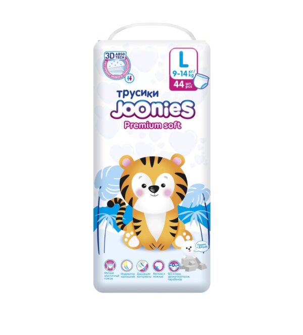 Трусики Joonies Premium размер L (9-14кг.) 44шт. 1