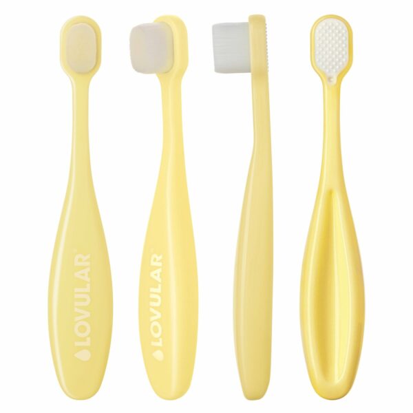 Зубная щётка LOVULAR детская Жёлтая с 4месяцев 3