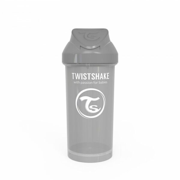 Поильник с трубочкой Twistshake (Straw Cup) 360 мл. Пастельный серый 6+м 1