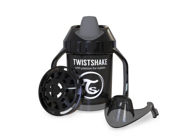 Поильник Mini Cup Twistshake 4 мес+ 230 мл. черный 1