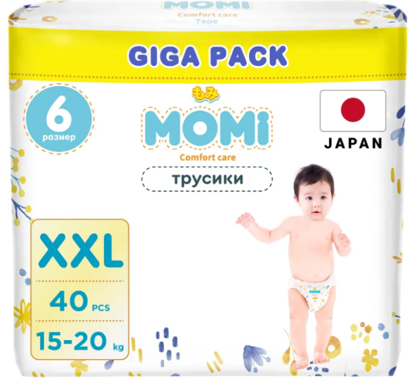 Momi трусики Comfort Care ХXL (15-20 кг),40шт. GIGA 1
