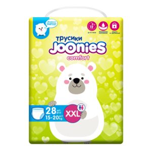JOONIES Comfort подгузники-трусики, размер XXL (15+кг), 28 шт.