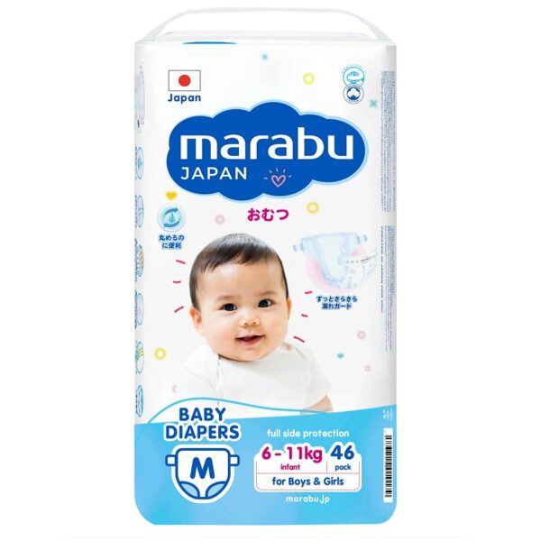 Подгузники MARABU Easy Go, размер M (6-11 кг), 46 шт 1