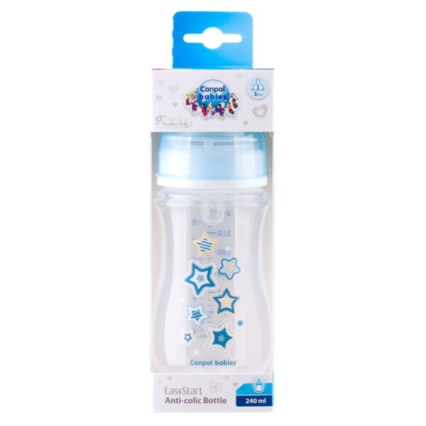 Бутылочка EasyStart Newborn baby широокое горло 3+ мес 240мл