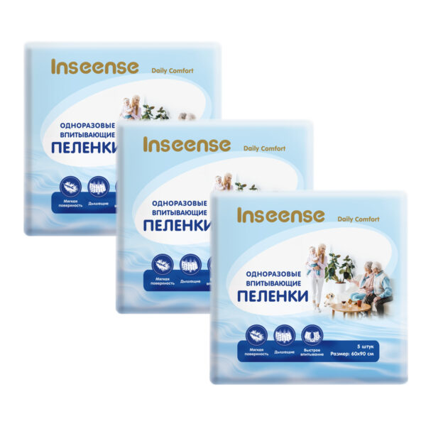 Пеленки одноразовые Inseese Daily Comfort 60*90см 5 шт