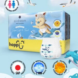 Подгузники трусики детские Hoppi AirDream, Размер L, 9-14кг, 38шт