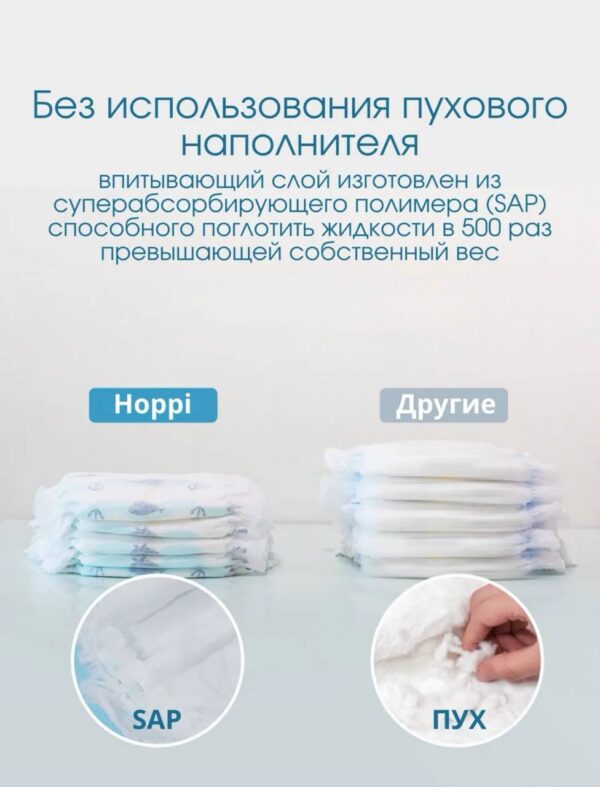 Подгузники трусики детские Hoppi AirDream, Размер L, 9-14кг, 38шт — изображение 9