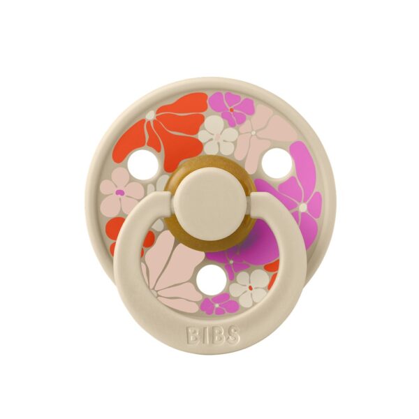 Пустышка латексная BIBS Studio Colour - Flower Child - Vanilla, 0+ мес.