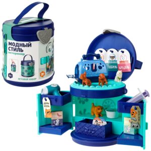 Игровой набор для девочек Ветеринар Модный стиль 1TOY, аксессуары для кукол