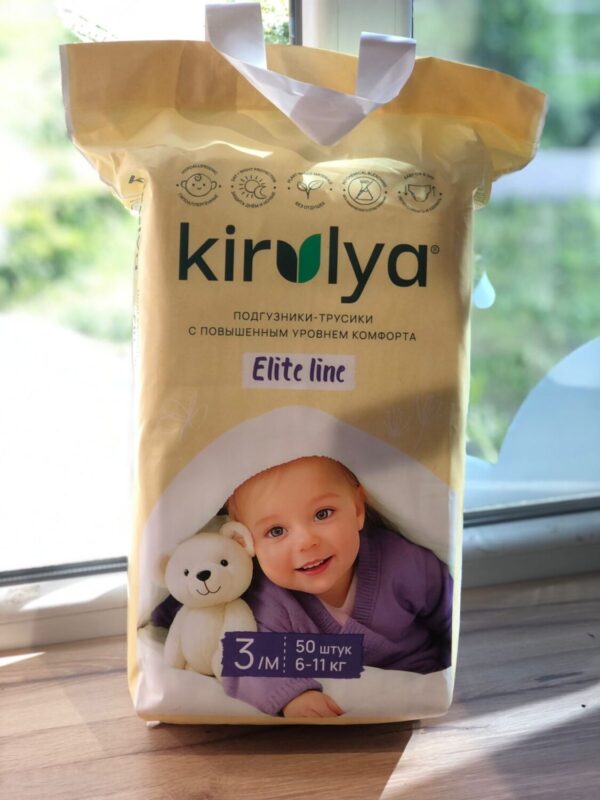 Подгузники- трусики Kirulya Elite line М (6-11) 50 шт — изображение 2