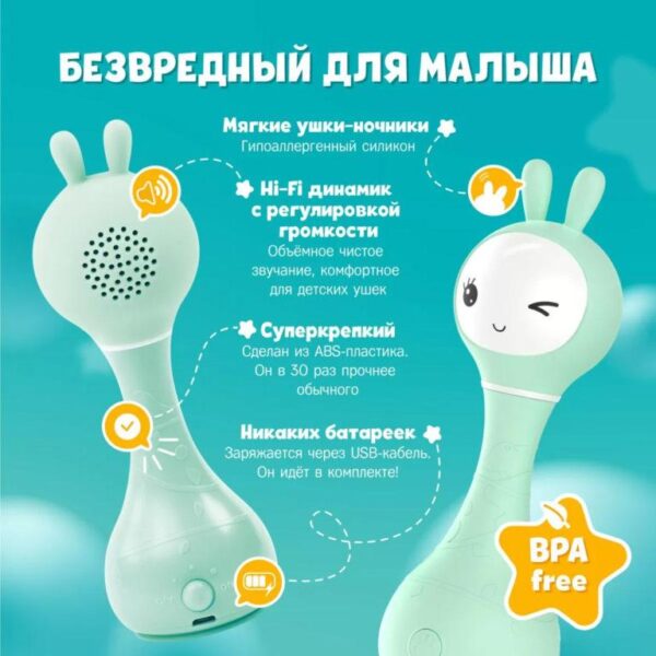Зайчик Alilo R1 мятный — изображение 4