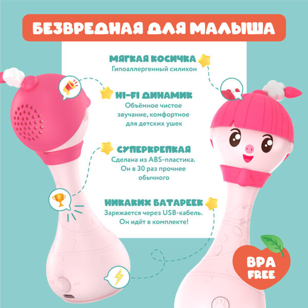 Музыкальная игрушка Alilo R1 Малышарики.Модель Нюшенька — изображение 4