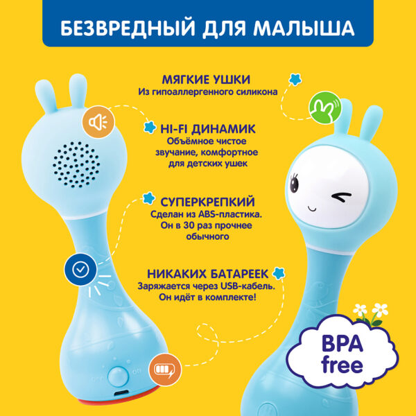 Зайка Alilo R1 Синий трактор.Цвет синий — изображение 5