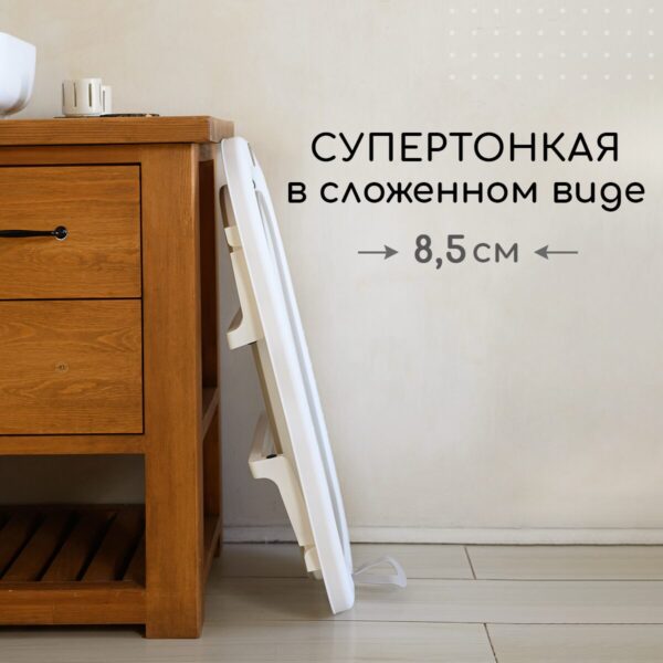 Ванночка для новорожденных Miyoumi с термометром складная - Sand 4