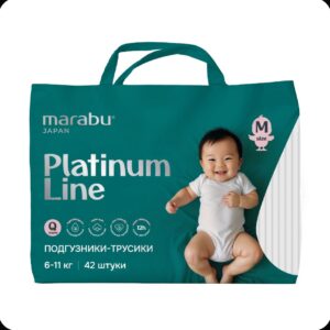 Подгузнки-трусики, Marabu Platinum line размер M (6-11 кг)