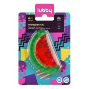 Lubby прорезыватель, арбуз, 4+, охлаждающий