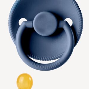 Пустышка Paomma с соской из натурального латекса 0-6 мес,Navy