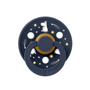Пустышка латексная BIBS x Moomin Colour - Good Night - Deep Space, 0+ мес.