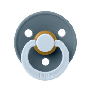 Пустышка латексная BIBS Studio Colour - Fusion - Petrol/Baby Blue, 18+ мес.