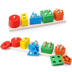 Пирамидка "Геометрик" 5 форм