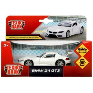 Машина металл BMW z-4 gt3,11,3 см,двери,инерция,белый