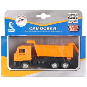 Машина металл KAMAZ САМОСВАЛ,12 см,двери,инерц.подвиж дет