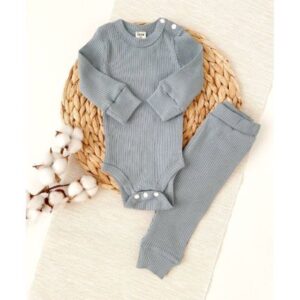 Комплект Carrot "Диво" (боди+штанишки) 0-3 мес, 55-62 см, голубой туман