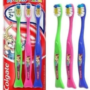 Детская зубная щётка ДОКТОР ЗАЯЦ 2+,Мягкая,в ассортименте