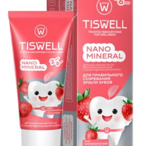 Детская зубная паста TISWELL (Клубничный пломбир) 2-6 лет