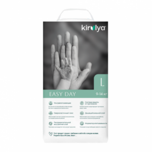 Подгузники-трусики Kirulya Easy Day,L 9-14кг 56 шт