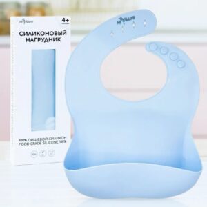 Силиконовый нагрудник MiYoumi /Baby blue