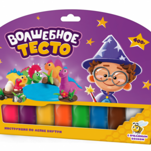 Тесто для лепки "Волшебное тесто" (семья динозавров,спецтранспорт)