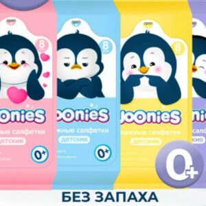 JOONIES Салфетки влажные детские МИНИ,8 шт