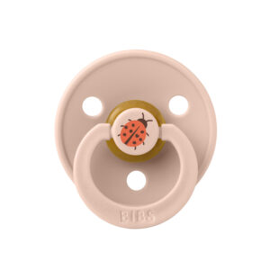 Пустышка латексная BIBS Studio Colour - Ladybug - Blush, 18+ мес.