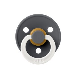 Пустышка латексная ночная BIBS Colour Glow - Iron, 18+ мес.